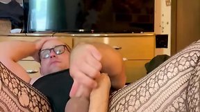 Crossdresser edging and explosive load