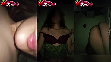 Latina caliente amateur enseñando Pack casero enseñando todo mientras me desnudo completamente