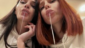 Double POV Spitting And Foot Domination In Socks With Two Smoking Mistresses Kira And Sofi (MP4 HD 1080p)