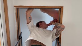 Cute Guy Sucks a Big Cock and Then Accepts, Fucked and Cumshot