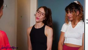 Apryl Reins, Milana Ricci, and Sonia Sparrow get lesbian freaky in this raunchy XXX video.