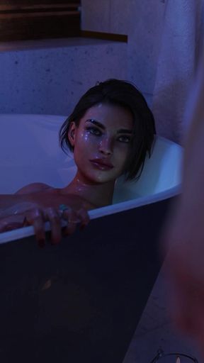 Bathing with Stepmommy - Life in Santa County(lisc) - Taboo Hentai Game - Part 6