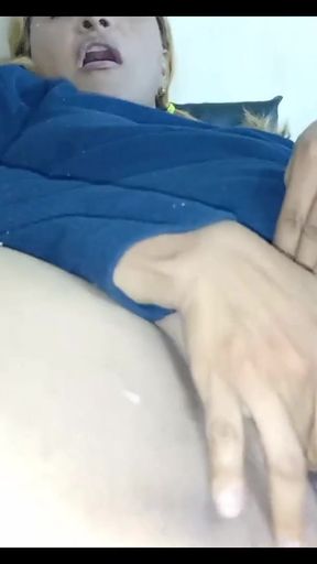 Gina Burning With Desire Masturbates With Her Pillow Getting 3 Orgasms   Clip 1