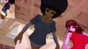 FNF - Futa Demon GF and Futa Carol love to fuck you | Female taker POV