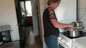 Steamy Encounter: Mature Woman and Her Stepson's Forbidden Desire Unleashed!