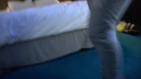 Blair Blouson strutting her stuff in 7-inch-high heels