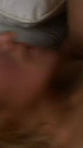 Blonde with natural tits gives blowjob and fucks with a big black cock