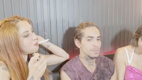 HUMILIATING AND DOMINATING JACK WITH OUR DANGEROUS HANDS - BY ANITA THOMPSON AND MORENA ROSA - CLIP 1 IN FULL HD