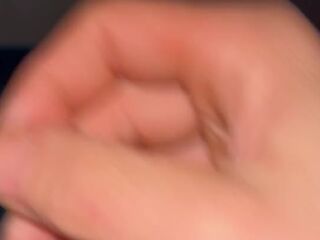 Stepbrother playing until spunk flow at the hotel with his co-workers near and nearly caught