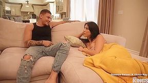Queenie Sateen - Bts Step-sis Joins The Fun