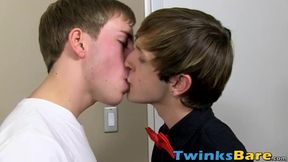 Cute twink JR loves it raw and deep down in his tight ass