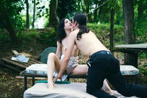 Outdoor Fuck with Red Heels