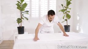 Reagan Foxx takes a hard pounding in doggy-style until she's cum-drenched!