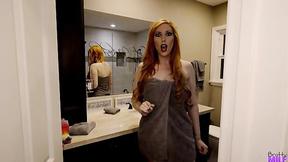 ”Big big breasted stepmommy caught stepson doing dirty things”