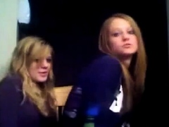 2 girls passionate kiss on webcam