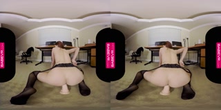 BaBeVR.com Busty Redhead Jayden Cole Masturbates In Her Office