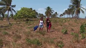 The Tanned Pussies and the Hot Outdoor Sex