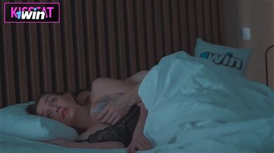 Step son Touches Step mom's Tits in Shared Bed and She Fucks Him Cowgirl the Next Day