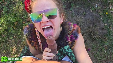 Lucky Gurl Anastasia - Public Outdoor Sex With A Spicy Ukranian