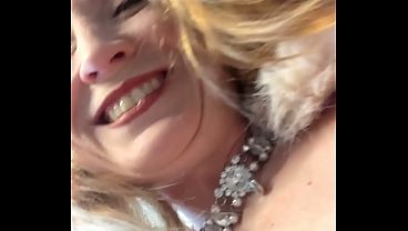 FUR COAT NO PANTIES COUGAR STEP-MOM SPIT FETISH BLOWJOB