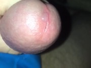edging and flowing precum. dripping everywhere from several hours of play
