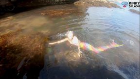 Mermaid Spotted! Wet Encounter in Hidden Cove - AVI