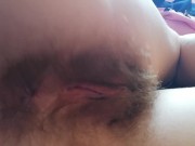 Super hairy bush girl. Hairy armpits, ass.
