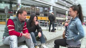 Couple from the street has sex with another couple for money