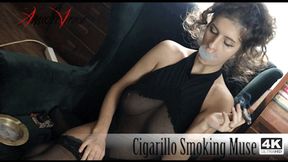 Cigarillo Smoking Muse (4K-UHD) - Cigarillo Smoking Fetish Show!