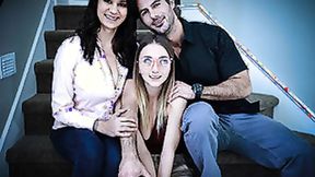 ”FOSTER TAPES Lonely Foster step daughter Offers Her Body - Alexis Zara & Macy Meadows”