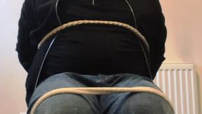 Bound and Tape Gagged Detective CleaveGagged