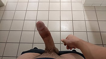 Would you watch me cum in the public restroom?