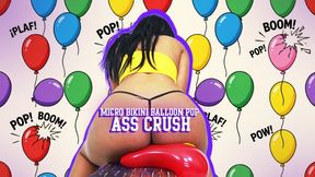 Micro Bikini Ass Balloon Pop – Big Booty Crushing & Bursting