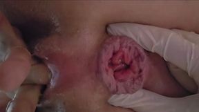 Ana Liz opens her beautiful asshole and spreads her pussy with her fingers....