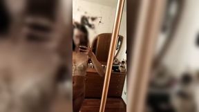 Slim girl gets creampied in mouth by best mod worker