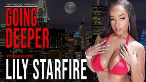 Oiled ebony teen Lily Starfire takes a big black cock