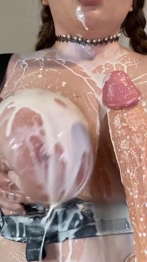 HUGE JUICY MELLONS PLEASE INSERT YOUR COCK AND FEEL THE JOY PART 2   Clip 1