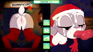 Judy Hopps in the wall Sucks Hard Furry Cock Christmas Look