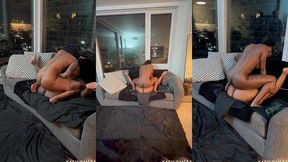 vibrating scissoring on the couch