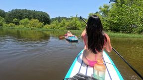 Public FFM fun while paddle boarding