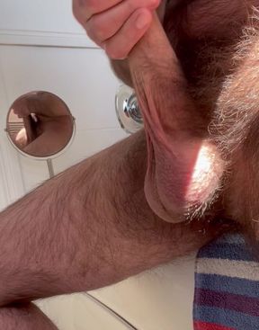 Play with Stiff Prick with mirror