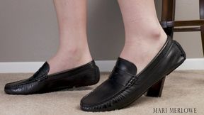 Loafers Dangle and Tease - Mari Merlowe 4K