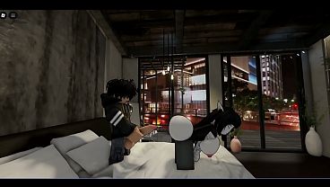 Romantic encounter with Gothic on ROBLOX ended in Anal