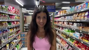 I'll buy a babe whatever she wants if she walks around the supermarket with cum on her face - Cumwalk