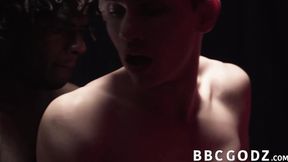 ”Petite stud spanked by jock Devin Trez before booty screwing”