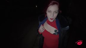 la video du mercredi ! premiere partie de mon exhib en ville avec un joli plug...