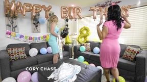 Stepmommy's Girl - MILFs Cory Chase &amp; Nadia White Celebrate Their Stepdaughter Leah Lee with Tradition