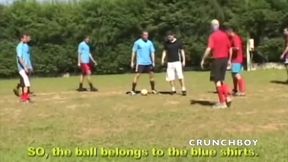 Two young footballers fucking bareback