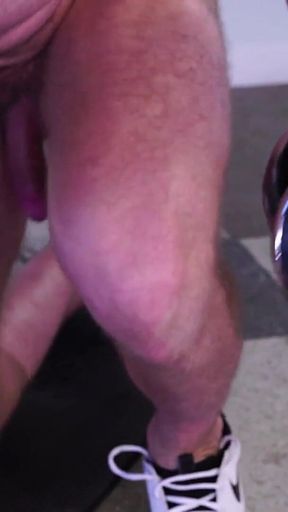 Straight Slavic Jock Bodybuilder Naked and Wanking His Big Hard Cock Until He Cums