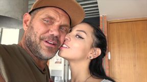 Tattooed Stud Pounds Brunette Babe in Steamy Casting Fuck